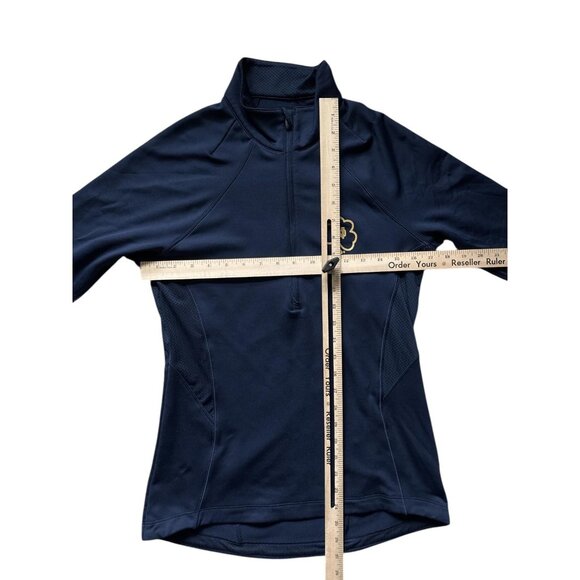 Notre Dame Fighting Irish Jacket Womens Small Navy College Football Quarter Zip - Picture 5 of 9